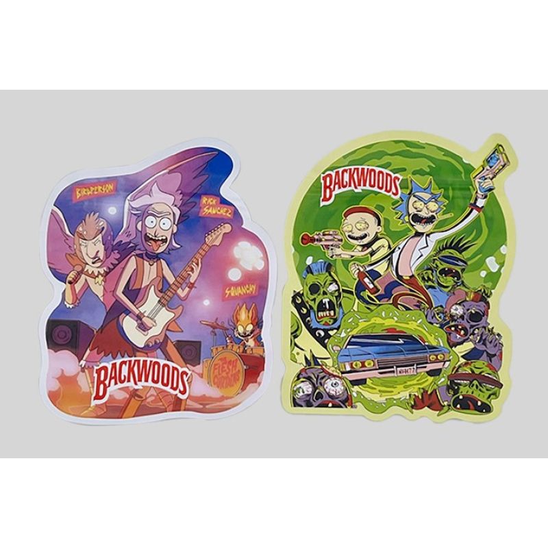 Backwoods Smell Proof Die Cut Mylar Weed Bags